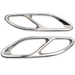 Auspuffblende Endrohrblende Silber für Mercedes c118 CLA Amg 2019 2020 2021 - Brachium Autoteile