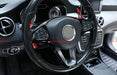 Lenkradblende Lenkradabdeckung in Schwarz für Mercedes W205 W213 X253 C E GLC Klasse 43 63 AMG Optik - Brachium Autoteile