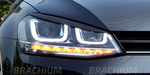 Scheinwerferblende in Schwarz für VW Golf 7 MK7 GTI GTD GTE R - Brachium Autoteile