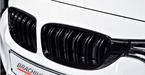Grill Niere für Bmw 3er F30 F31 - Baujahr ab 2011 - M3 Look Optik Schwarz Glanz Doppelsteg - Brachium Autoteile